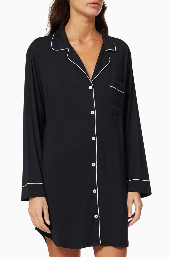 

Gisele Sleepshirt in Modal Jersey, Black