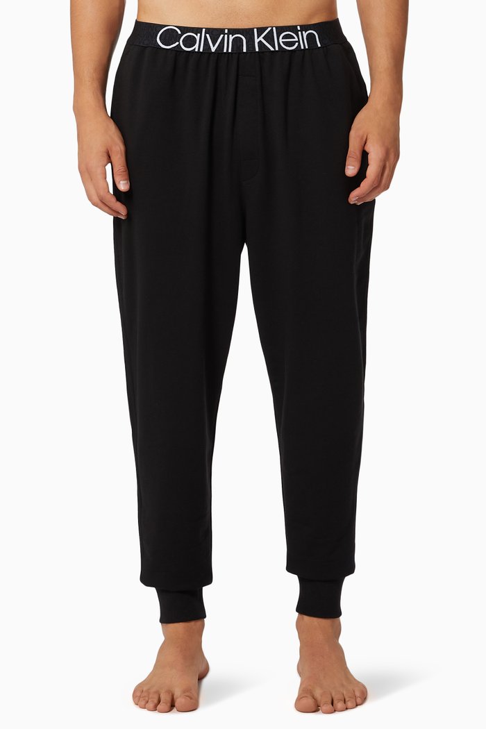 

CK Reconsidered Lounge Jogger Pants in Cotton Blend Terry, Black