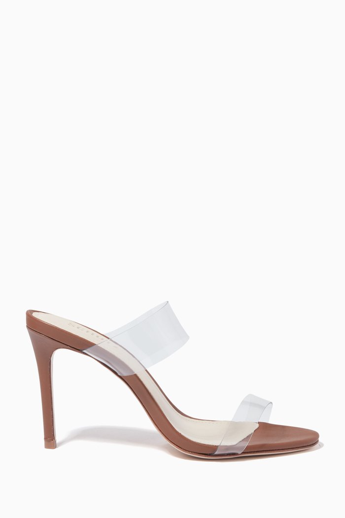 

Ariella Heel Sandals in Nappa Leather, Brown