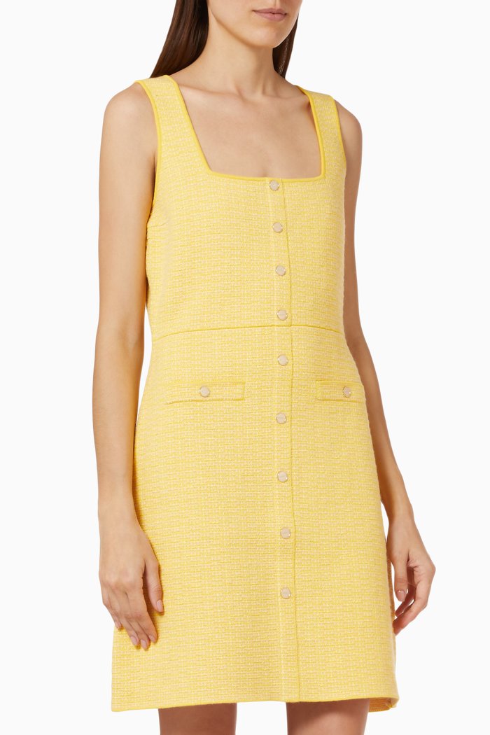 

Cannelle Tweed Dress in Organic Cotton, Yellow