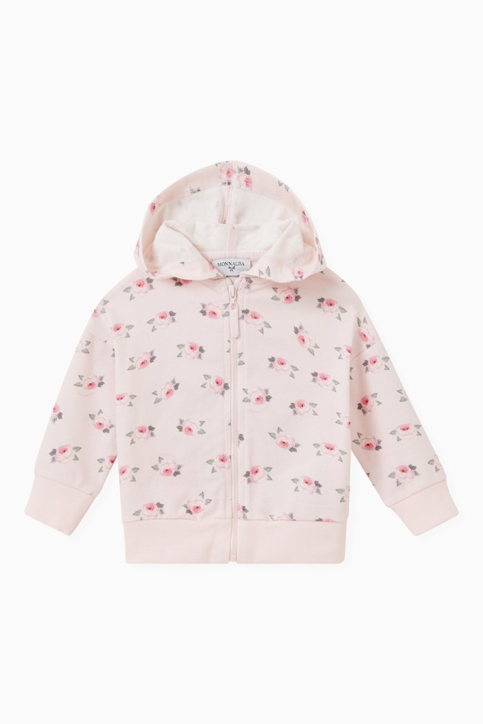 

Rose Hoodie in Fleece, Pink