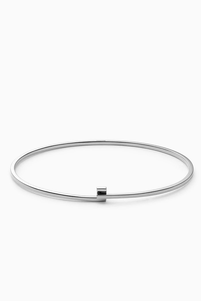 

Thin Cubist Cuff in Sterling Silver