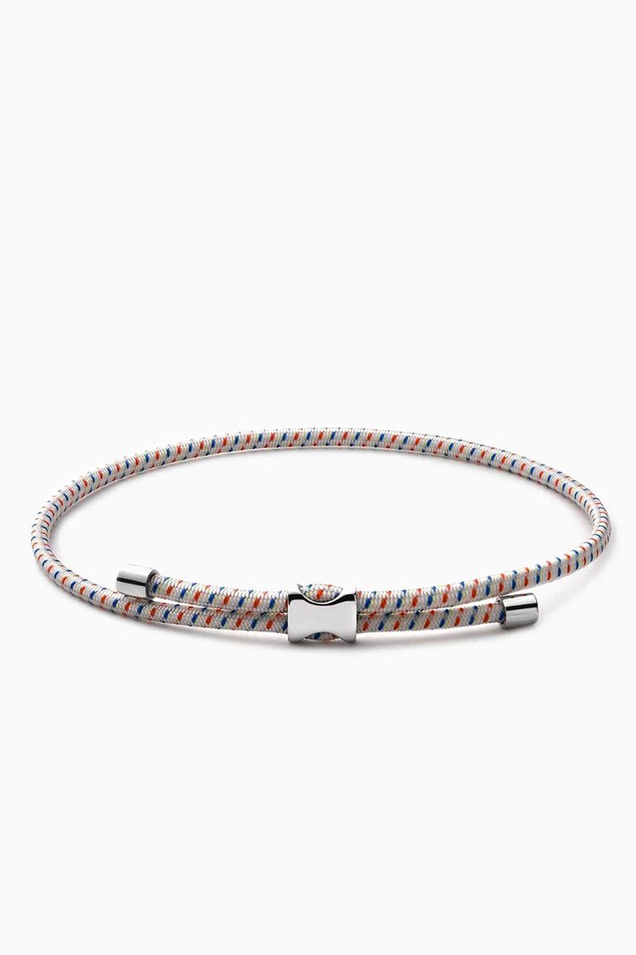 

Orson Pull Bungee Rope Bracelet in Sterling SIlver, Neutral