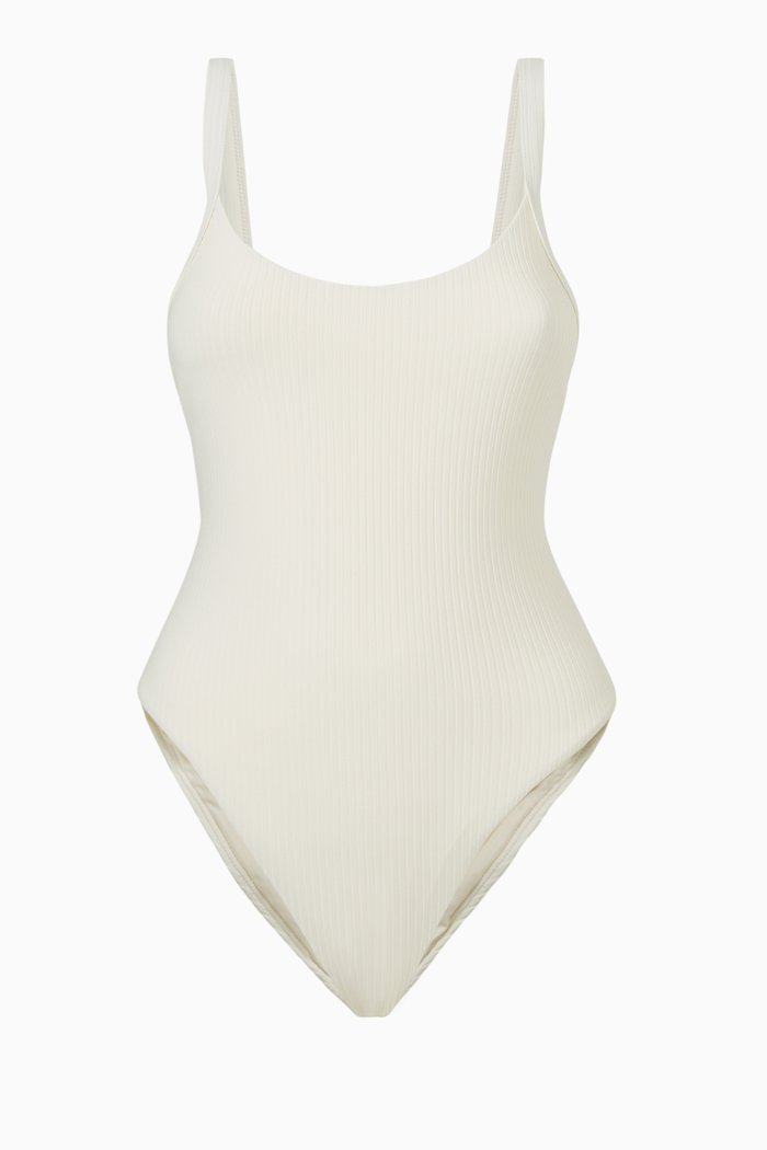 

Rib Sport High Cut One-piece Bodysuit in Nylon, Neutral