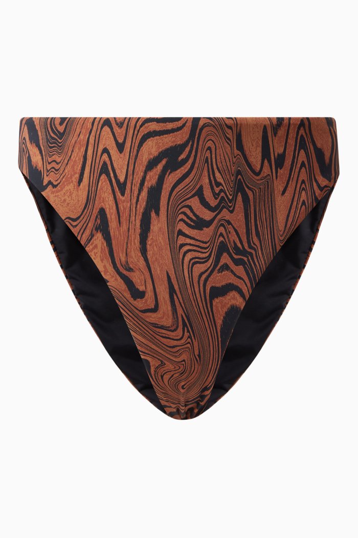 

Reversible Matte Good Waist Bikini Bottom, Brown