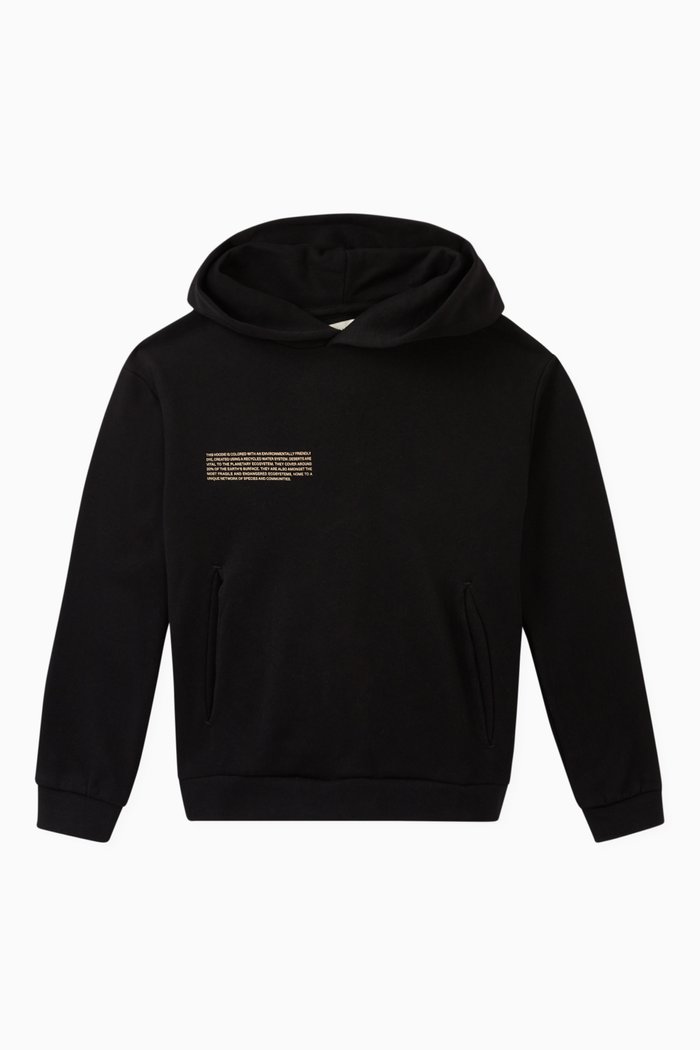

Recycled Cotton Hoodie, Black
