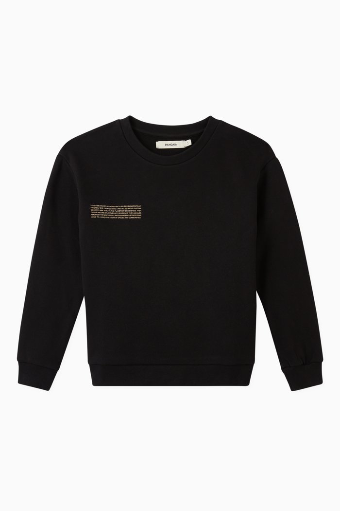 

Lightweight Recycled Cotton Sweatshirt, Black