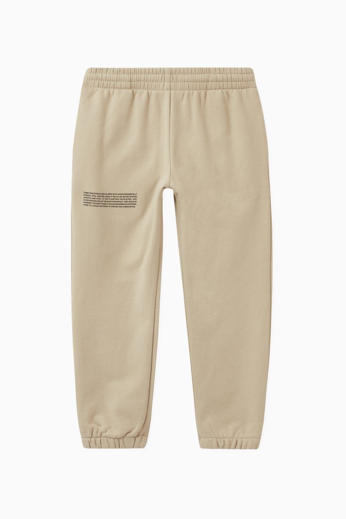 Lightweight Recycled Cotton Track Pants, Brown