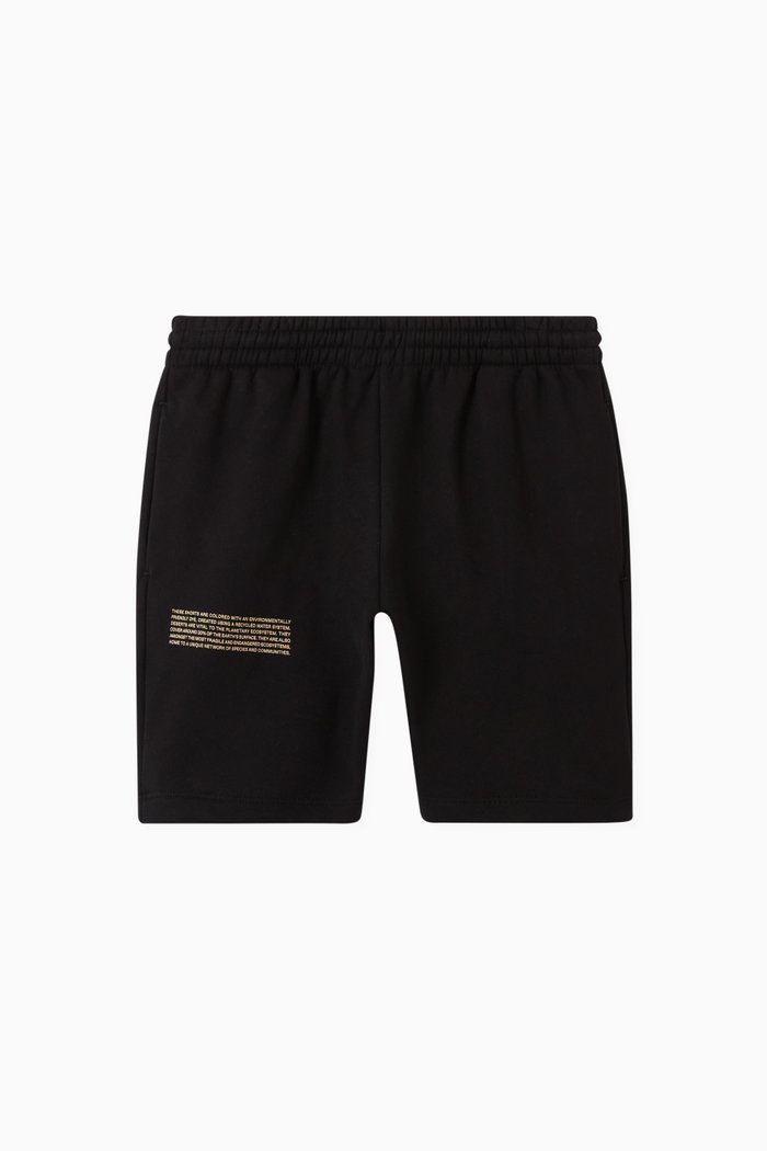 

Recycled Cotton Long Shorts, Black