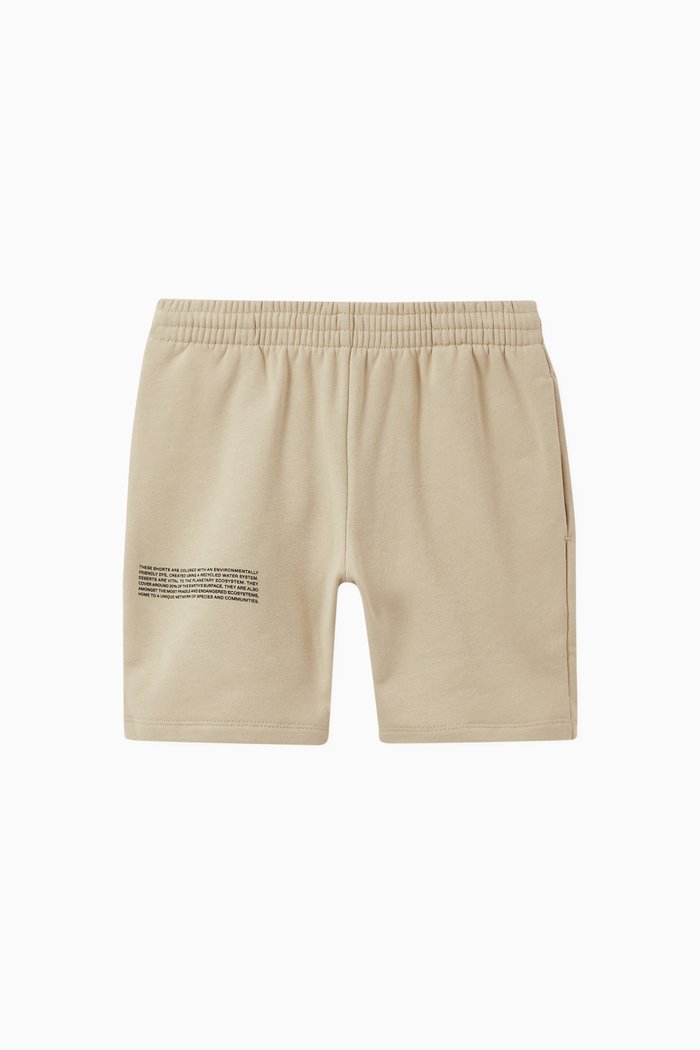 Lightweight Recycled Cotton Long Shorts, Brown