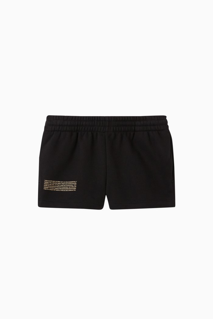 Lightweight Organic Cotton Shorts, Black