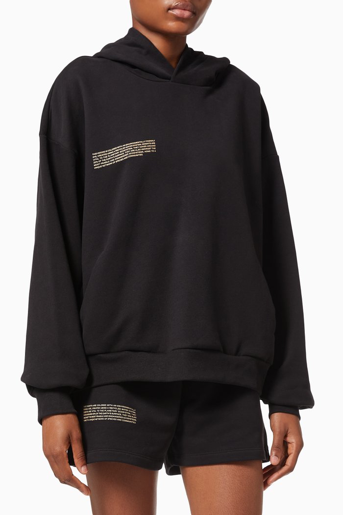 

Lightweight Organic Cotton Hoodie, Black