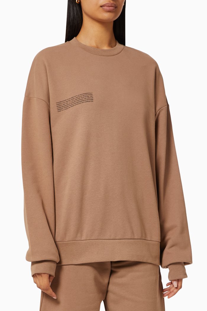 

Organic Cotton Sweatshirt, Brown