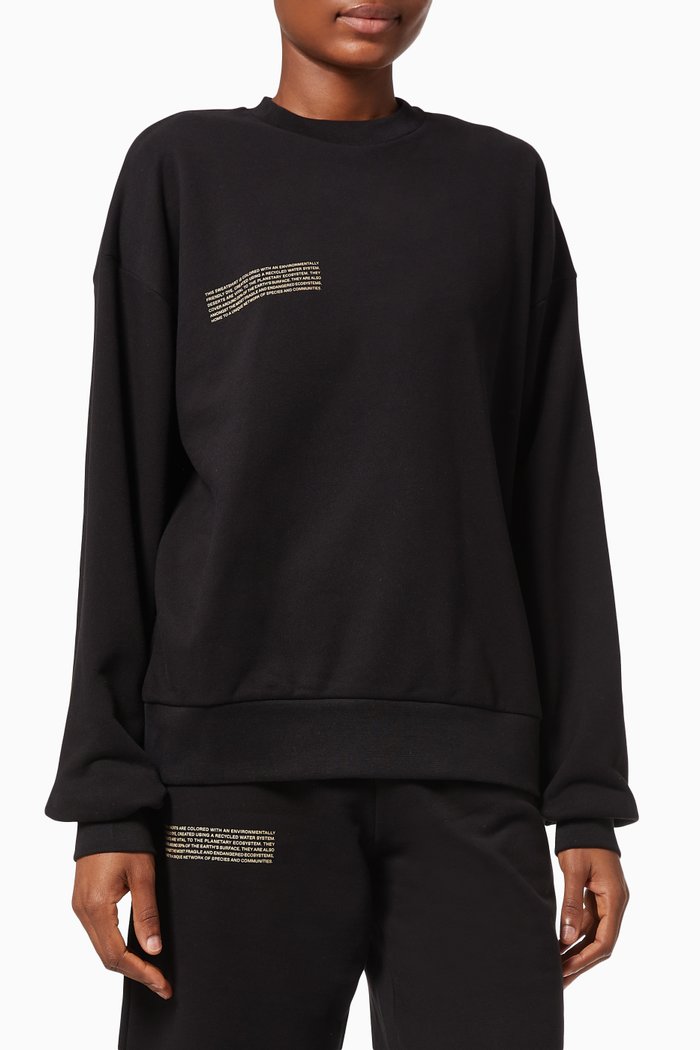 

Lightweight Organic Cotton Sweatshirt, Black