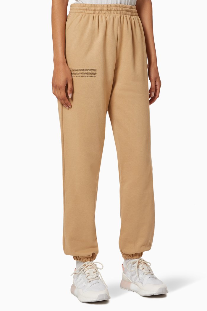 

Lightweight Organic Cotton Track Pants, Brown