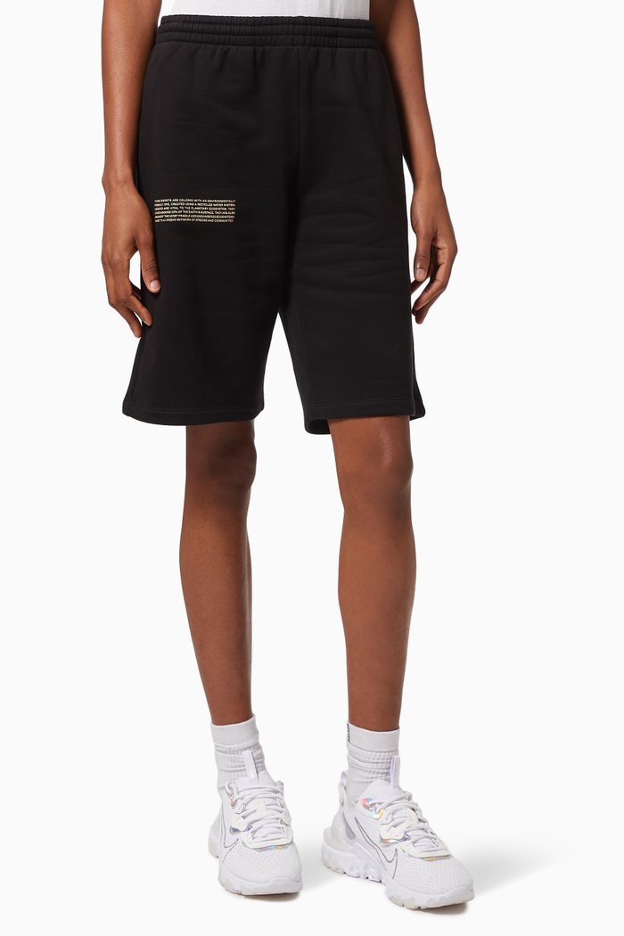 

Lightweight Organic Cotton Long Shorts, Black