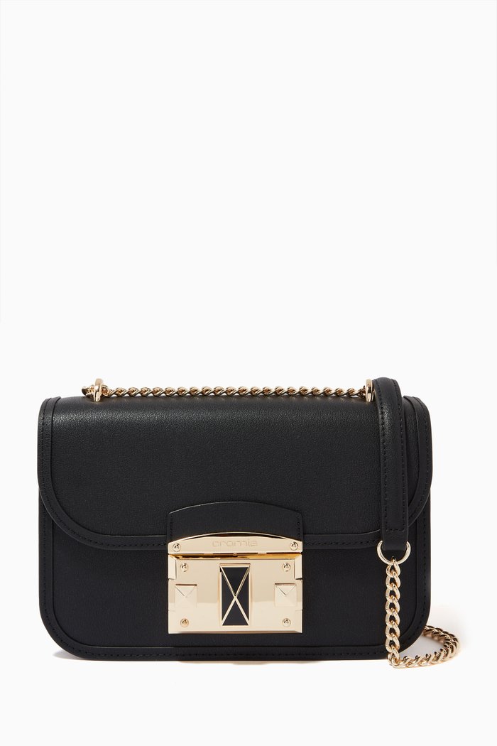 

It Eyeliner Crossbody Bag in Calfskin Leather, Black