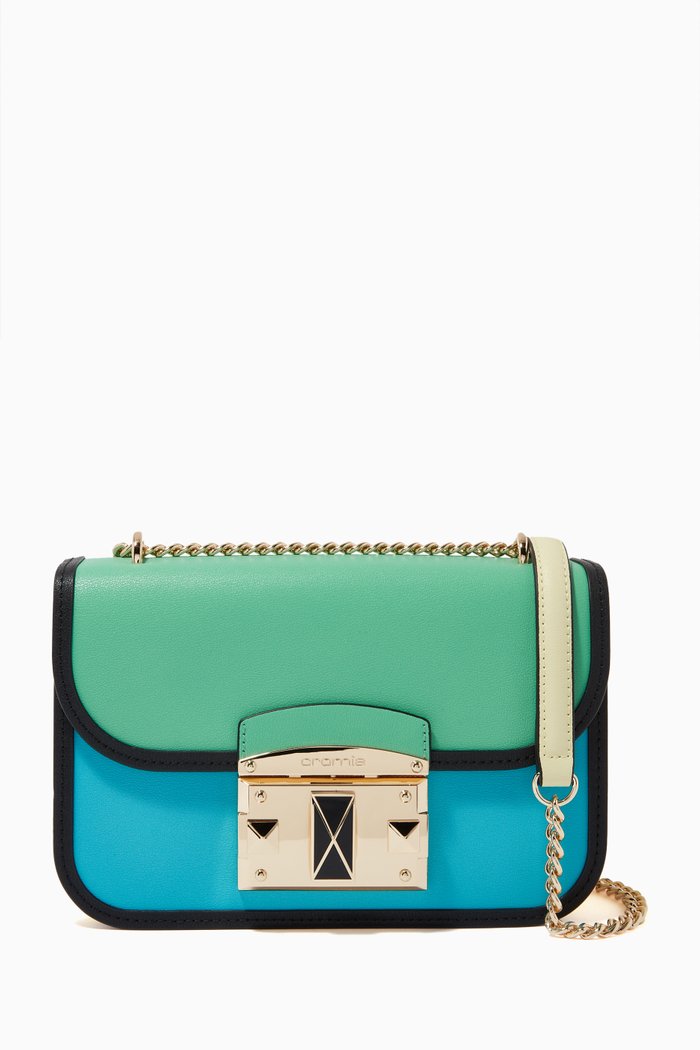 

It Eyeliner Crossbody Bag in Calfskin Leather, Blue