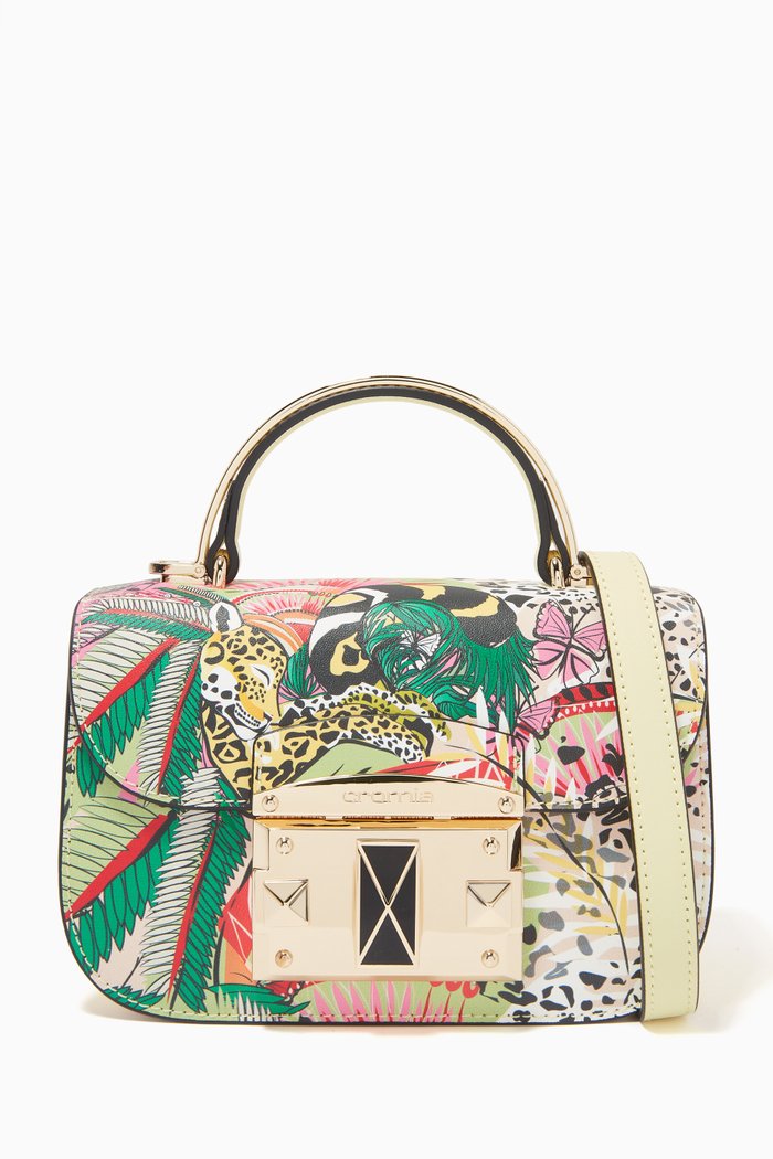 

It Jungle Handbag in Calfskin Leather, Multicolour