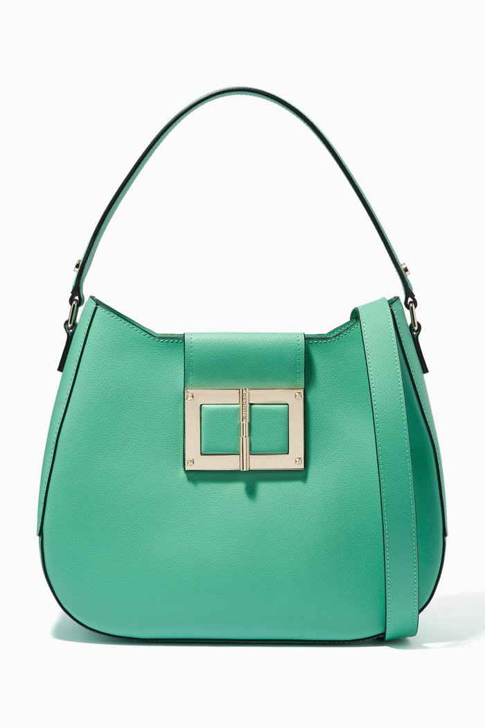 

Gemma Hobo Bag in Calfskin Leather, Multicolour