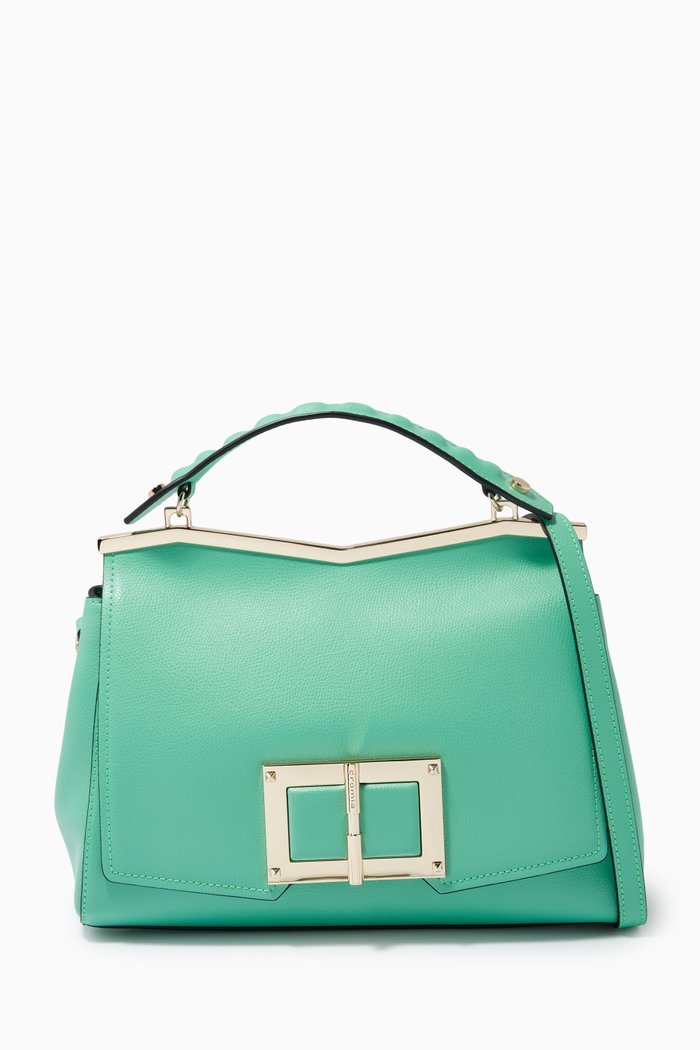 

Gemma Large Handbag in Micro-grain Calfskin Leather, Multicolour