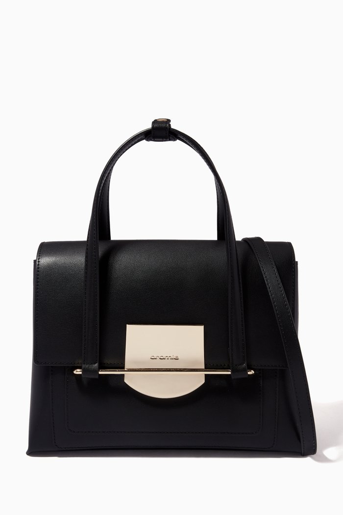 

Romy Crossbody Bag in Leather, Black