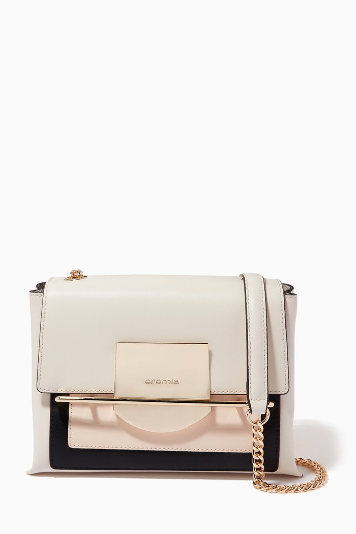 

Romy Crossbody Bag in Leather, Neutral