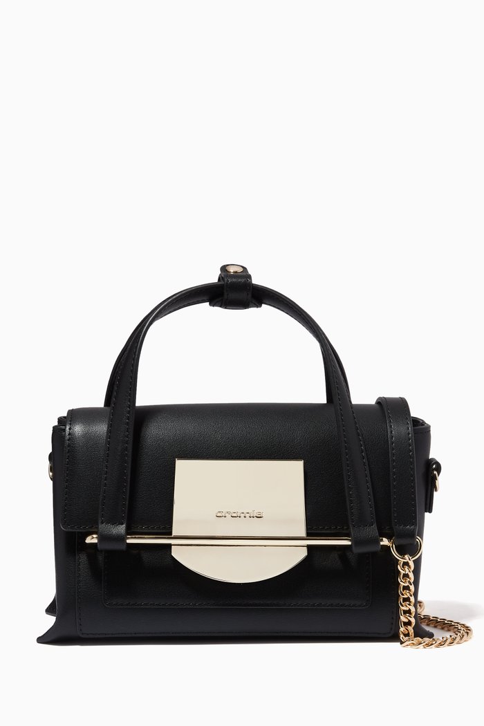 

Romy Small Handbag in Calfskin Leather, Black