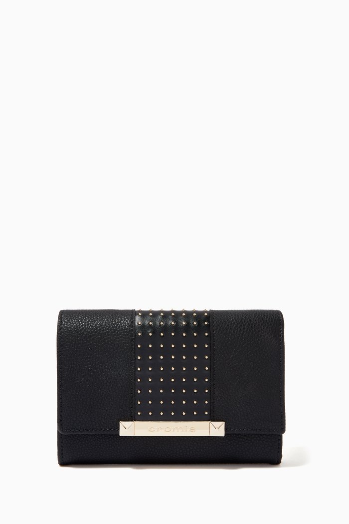 

Luna Wallet in Calfskin Leather, Black