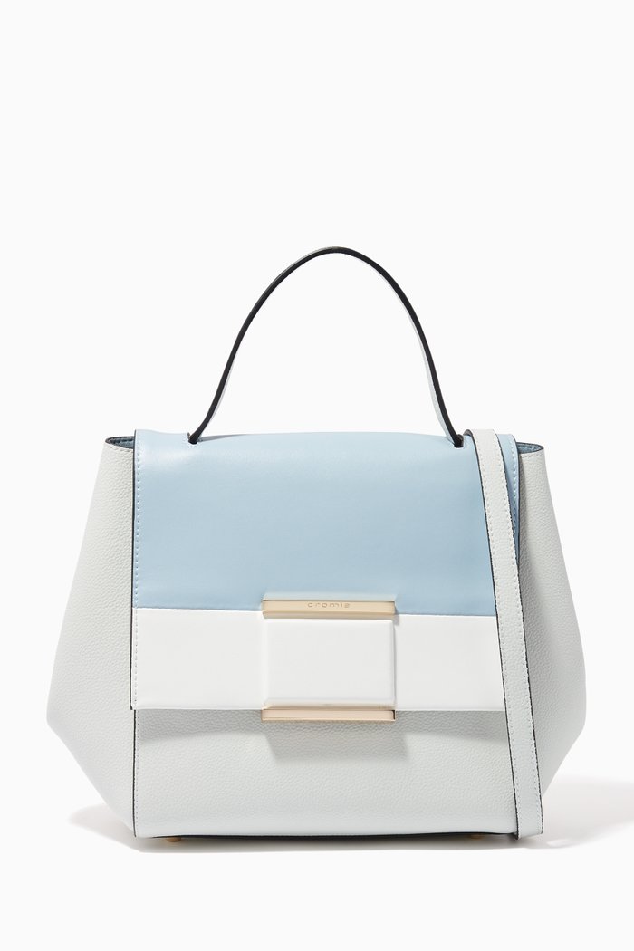 

Large Marina Handbag in Calfskin Leather, Multicolour