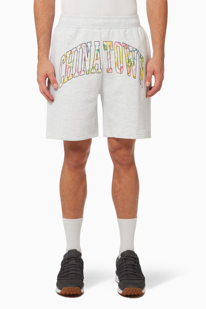 

Watercolor Arc Sweatshorts in Cotton Jersey, Grey