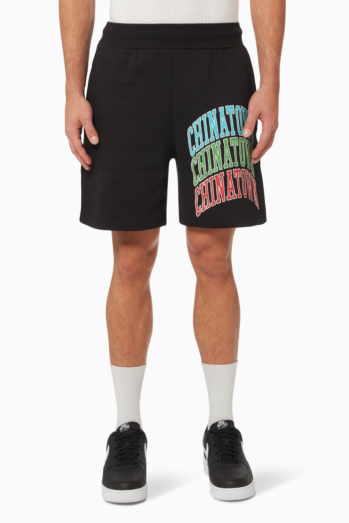 

Triple Arc Sweatshorts in Cotton Jersey, Black