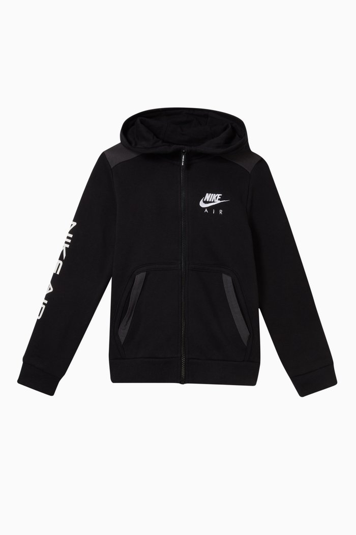 

Air Full-Zip Hoodie in Fleece, Black