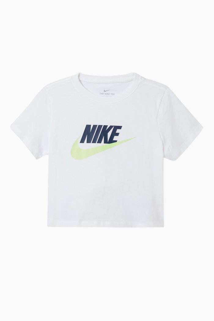 

Sportswear Cropped T-Shirt in Jersey, White