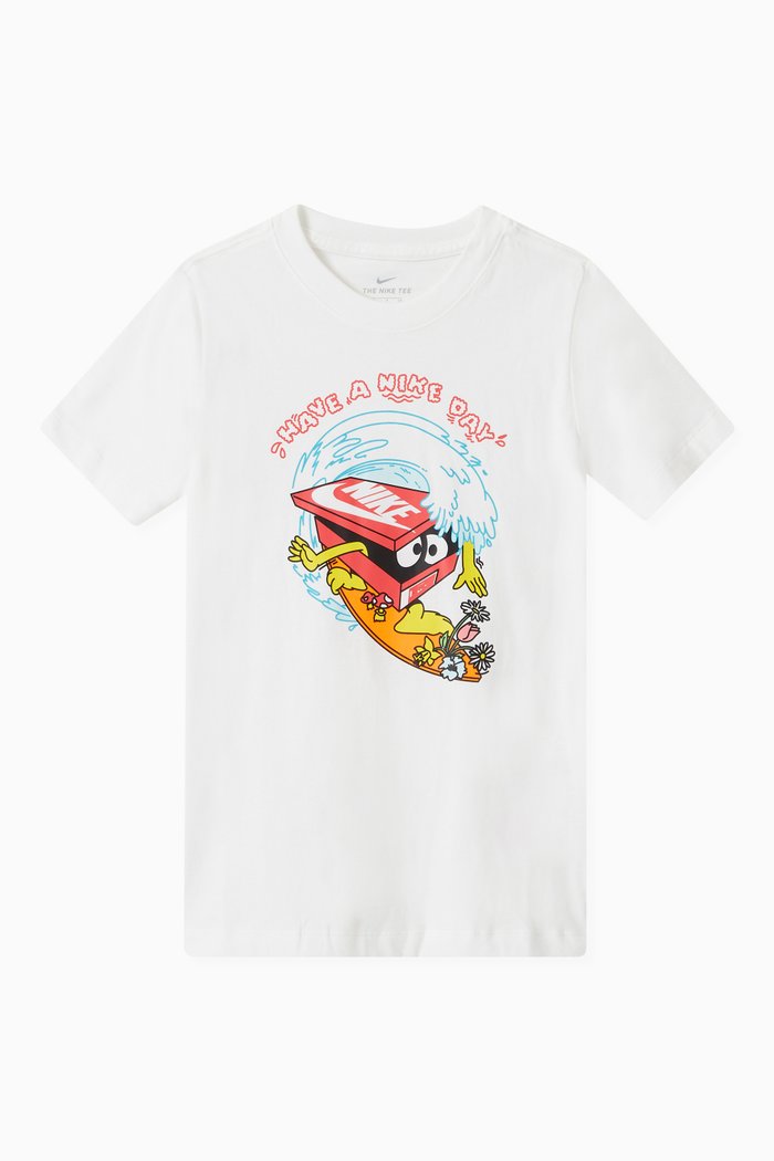 

Ocean Vibes T-shirt in Cotton, White