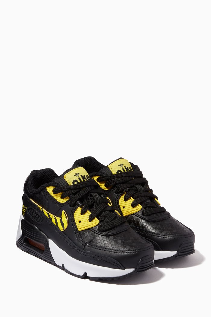 

Air Max 90 SE Sneakers in Leather, Black