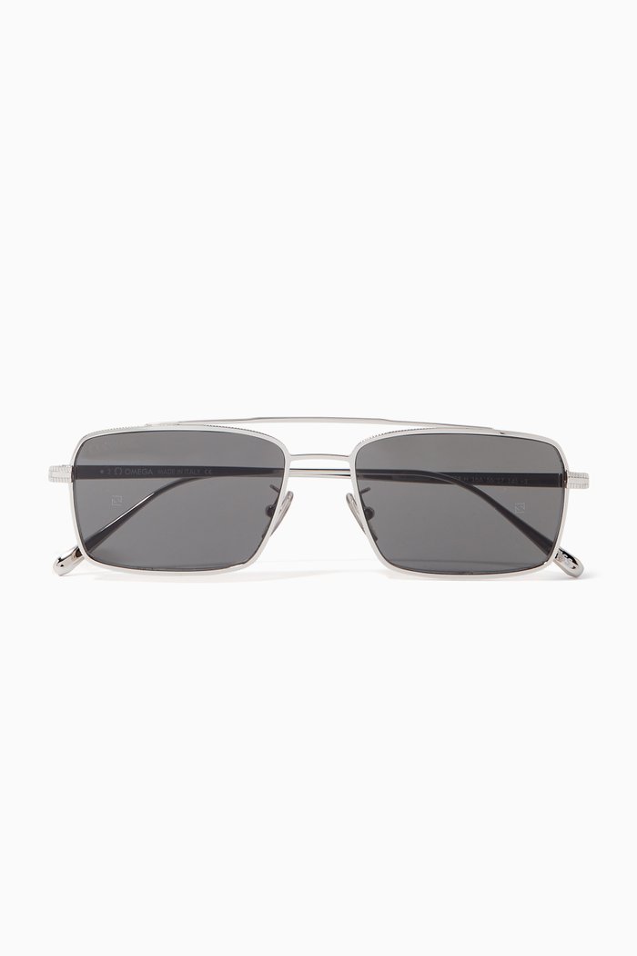 

Rectangle Sunglasses, Silver