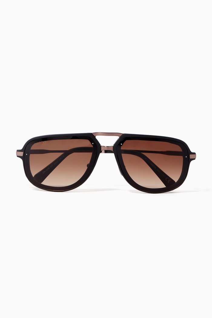 

D-frame Sunglasses, Black