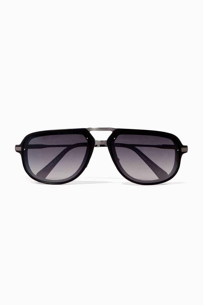 

D-frame Sunglasses, Black