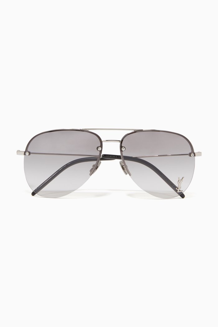 

Classic 11 Aviator Sunglasses, Silver