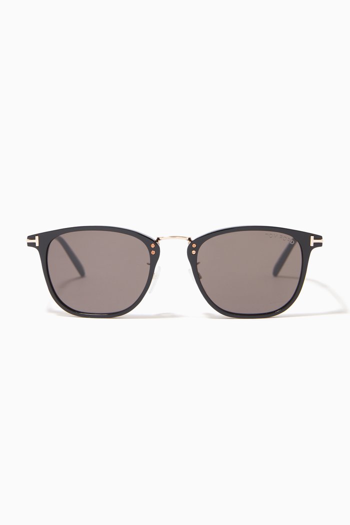 

Beau Sunglasses in Acetate & Metal, Black