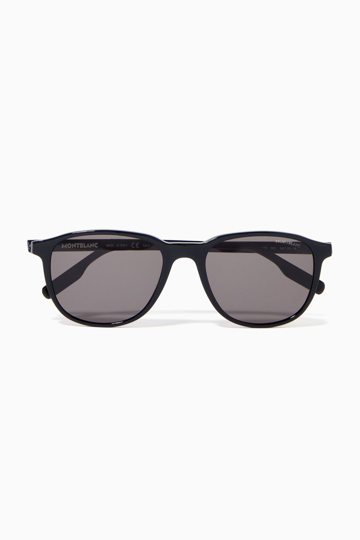 

D-Frame Sunglasses in Acetate, Black