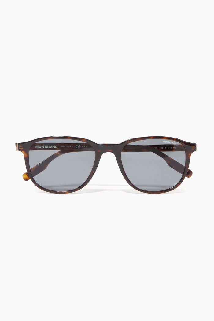 

Havana D Frame Sunglasses in Acetate, Brown
