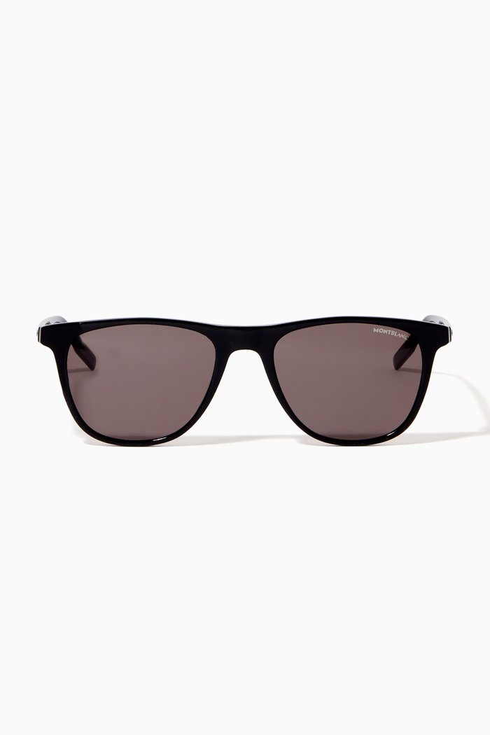 

D-Frame Sunglasses in Acetate, Black