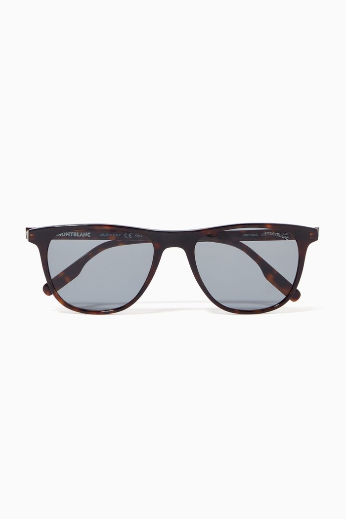 

D-Frame Sunglasses in Acetate, Brown