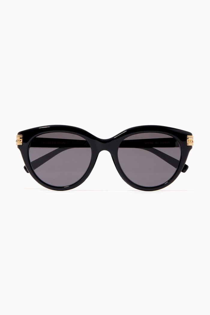 

Cat-eye Sunglasses in Acetate, Black