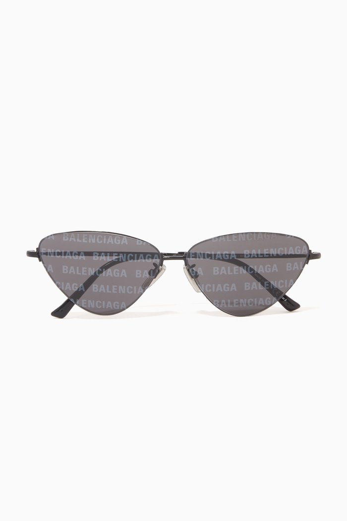 

Invisible Cat Sunglasses in Metal, Black
