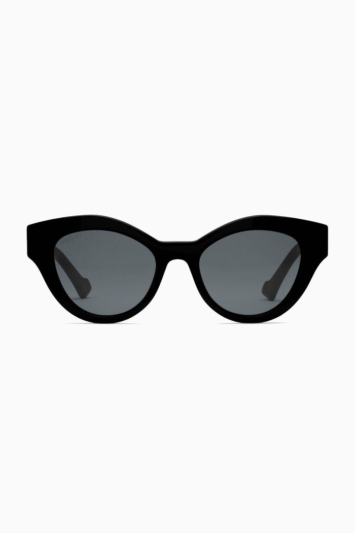 

Cat Eye Sunglasses in Acetate, Black