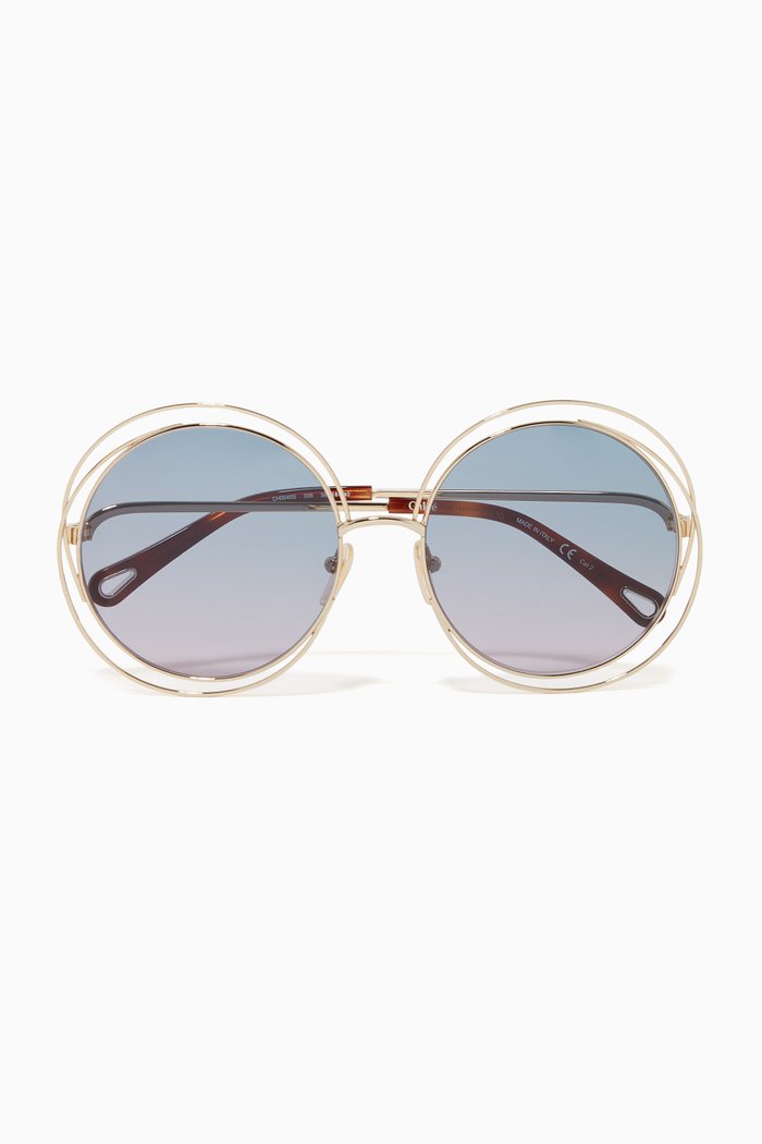 

Round Sunglasses in Metal, Silver