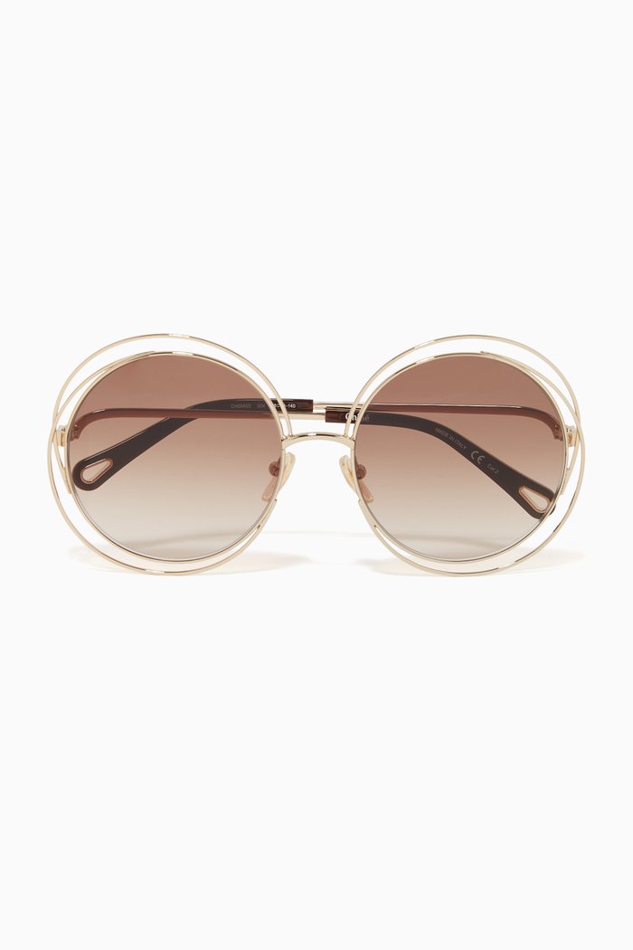 

Round Sunglasses in Metal, Silver